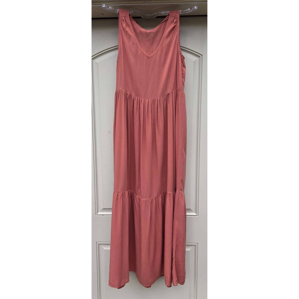 NEW SOYA CONCEPT women's tierd maxi dress in clay